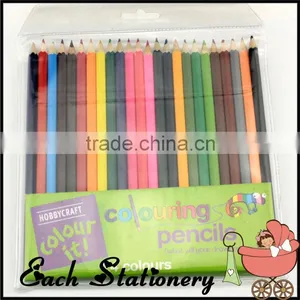 7" HB 24 Pcs Colour Wooden Pencil Case Set thumbnail-1