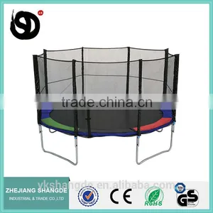 14ft Amusement Trampoline Jumping Bounce Mat With Child Safety Net thumbnail-6