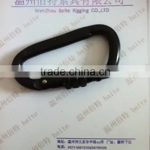 BLACK PLATED CARABINER QUICK LINK /WIRE ROPE ACCESSORY thumbnail-5