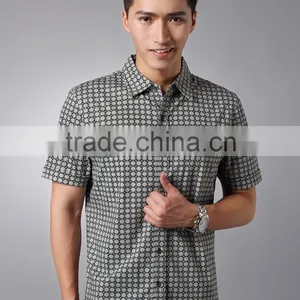 China Supplier Custom Short Sleeve Top Quality Man Shirt Designs thumbnail-1