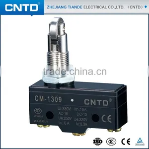CNTD Top Quality 1NO1NC Panel Mount Roller Plunger Mini Micro Switch 5A 250V (CM-1309) thumbnail-1