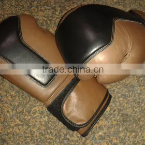 Brown and Black Boxing Gloves Training Gloves thumbnail-1