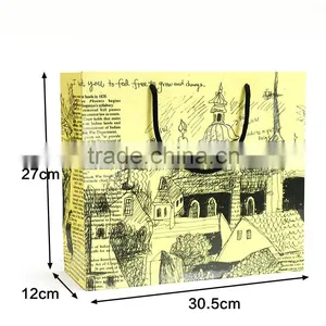 Customized Ivory Board Simple Design Paper Gift Bag Supplier's Choice thumbnail-6
