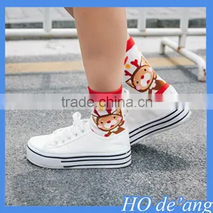 Hogift Socks Wholesale Korea Cute Christmas Socks Girls Lovely Elk Women Cotton Socks MHo-80 thumbnail-3