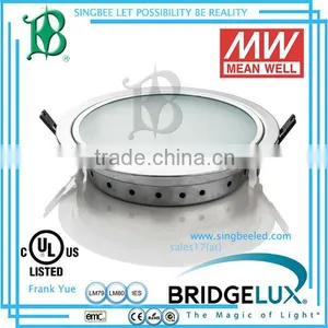 Oniteled Led Recessed Ceiling Light/ Down Lighting High Power Bridgelux Flush Mount Decorative Light With Adapter, Warm White thumbnail-1