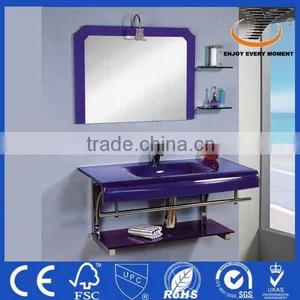 Hanging Glass Bowl Wash Basin Modern Glass Vanity thumbnail-1