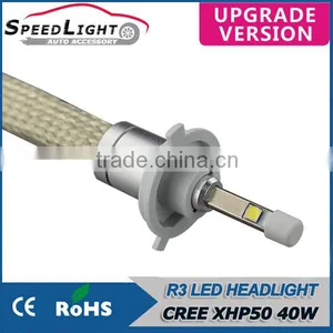 SpeedLight New Arrival R3 40W 4800LM Car H4 LED Headlight Bulbs thumbnail-1