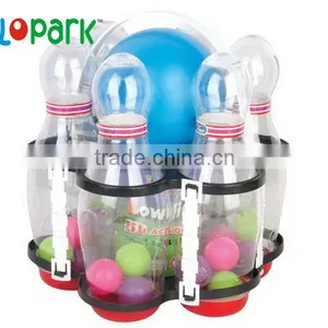 Bowling, Kids Toy Leisure Wooden Bowling Ball Equipment thumbnail-1