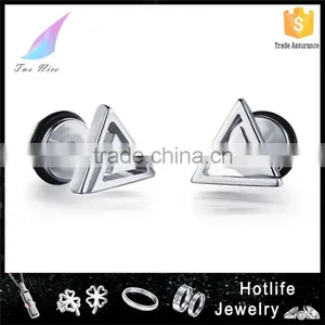 Stainless Steel Jewellery Triangle Fashion 2016 Earring Men thumbnail-1