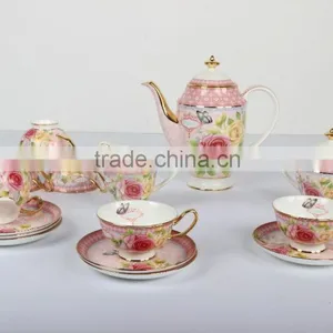 Porcelain Tea Coffee Set Turkish Porcelain Coffee/ Espresso Cup and Saucer thumbnail-3