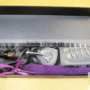 Colorful Promotional Feather Ballpoint Pen Set Wholesale thumbnail-1