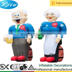DJ-GG-103 New Old People Inflatable Outdoor Advertising Draft Beer Decoration thumbnail-1