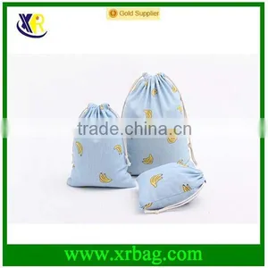 Custom Printed Grocery Cotton Drawstring Sling Bag thumbnail-3