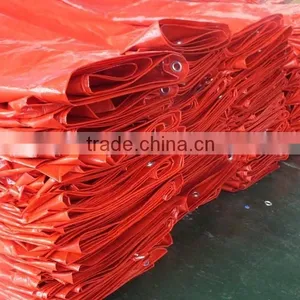 pe Tarpaulin Roll High Density Polyethylene Leno Woven Fabric High Tensible Strong Two Side Lamination Striped Hem pp Rope China thumbnail-5