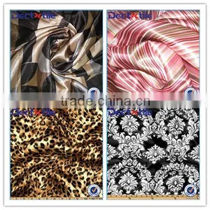 Polyester Floral Printed Satin Fabrics thumbnail-1