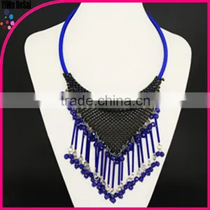 Beaded Tassel Necklace Fashion Women Necklace Jewelry thumbnail-3