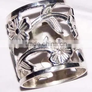 Napkin Ring, Metal Napkin Ring, Silver Napkin Ring thumbnail-1