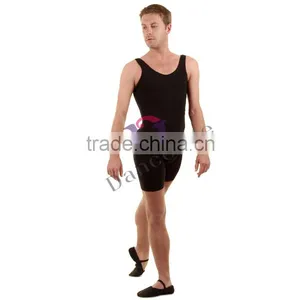 A2626 Black Dance Unitard Wholesale Tank Ballet Unitards thumbnail-2