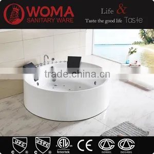 2016 Round Portable Bathtub Free Standing Tub for 2 Persons Q409 thumbnail-1