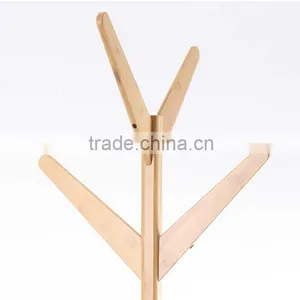 2015 New Design Bamboo Clothes Tree,clotes Rack ,small Furniture With Nature Bamboo Wholesales Bamboo Cloth and Hat Hanger Stand thumbnail-2
