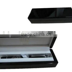 Luxury Wooden Pen Box Set Clear Lid thumbnail-3