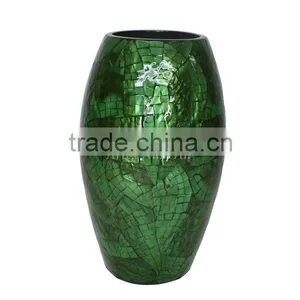 Antique Vietnamese Style Mother of Pearl Vase thumbnail-1