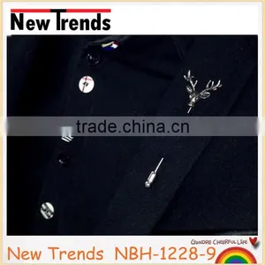 Wholesale Deer Shirt Collar Pins Alloy Deer Lapel Pin thumbnail-6