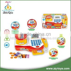 Funny Supermarket Cashier Desk Toy Preschool Toys Cash Register Machine for Wholesales thumbnail-1