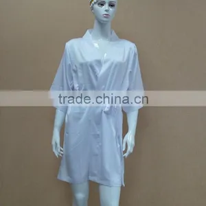 Sexy Fancy White Matte Stretch Satin Nightgown/pajamas thumbnail-2
