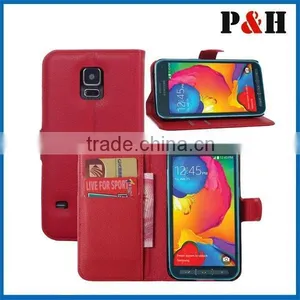 New Book Flip Leather Wallet Case For Samsung Galaxy S5 thumbnail-1