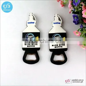 2016 OEM Promotion Gift Soft PVC Plastic Metal Open Bottle Cap Opener Quality Choice thumbnail-1