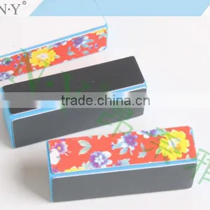 OEM Welcomed Cheap Nail Art Care Flower Printing 4 Side Nail Buffer Polishing thumbnail-3