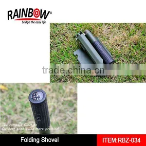 Carbon Steel Folding Camping Shovel With Aluminum Handle thumbnail-1