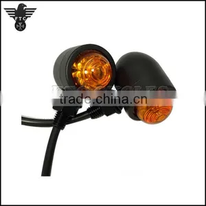 Amber Lens Aluminum Harley Custom Bike LED Indicator Turn Signals Quality Choice thumbnail-2