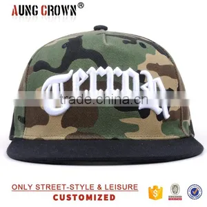 Camo Embroidery Snapback Cap thumbnail-2