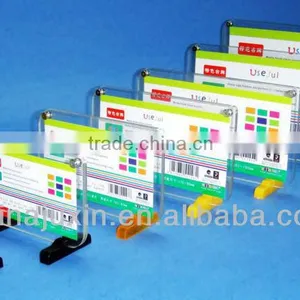 Acrylic Sign Stand With Color Corner thumbnail-1