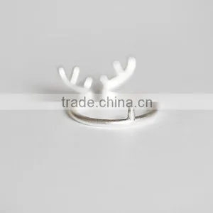 2015 Fashion Antler Silver Ring and Deer Horn Silver Ring Set S925 Sterling Silver thumbnail-4