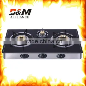 Wholesale Fashion 3 Burner Tempered Glass Gas Cookers Pakistan thumbnail-5