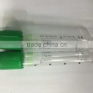 Vacutianer Blood Collection Tube Green Cap Glass Heparin Tube thumbnail-2