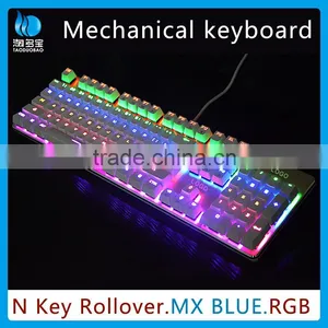 RGB Mechanical Gaming Keyboard With Anti-Ghosting Keys & Six LED Lights thumbnail-1