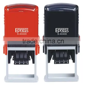 Square 40x40mm Factory HongTu Date Self Inking Stamp thumbnail-1