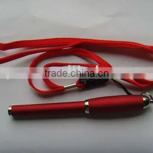 Red Metal Ballpoint Pen With Belt thumbnail-1