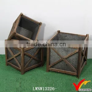 Rectangle Reclaimed Distressed Vintage Wood Fruit Crates For Sale thumbnail-4
