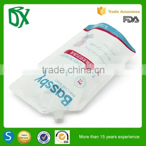 China Custom Printing Newest Matte Ldpe Stand up Spout Pouch for Liquid thumbnail-6