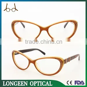 Wholesale Fashion Cat Eye Reading Glasses With Diamond thumbnail-1