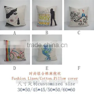 Fashion Design Wholesale Car/sofa Seat Custom Printed Pillow Cases thumbnail-1