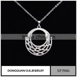 New Designs Custom Necklace Pendant Wholesale Price Sterling Silver Stone Pendant thumbnail-5