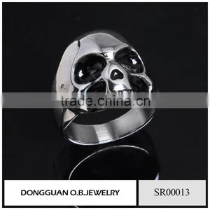 2016 New Skull Jewelry Ring 314 Stainless Steel Ring Without Stone thumbnail-1