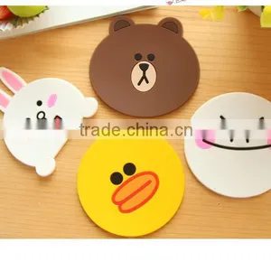 Kitchen Accessories Cute Anime Silicone Coffee Placemat Cartoon Drink Coaster Cup Mat thumbnail-4