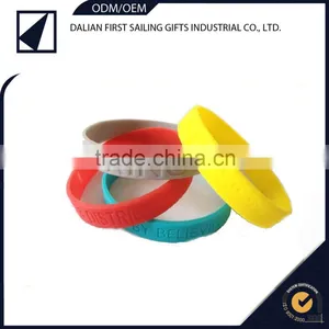 Hot Selling Round Silicone Bracelet Wristband Arm Cuff Bracelet Bangle,silicon Hand Ring Football Wristband Bracelet Band Free thumbnail-3